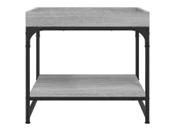 Mesa De Centro*vidaxl Mesa de centro 49,5x49,5x45cm derivados de madeira cinza sonoma Cinzento