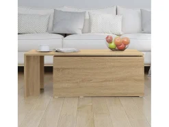 Mesa de centro 150x50x35cm derivados de madeira carvalho sonoma PT765591^ Mesa De Centro