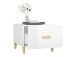 vidaxl Mesa de centro 50x50x40cm derivados de madeira brilhante^ Mesa De Centro