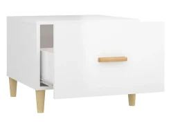 vidaxl Mesa de centro 50x50x40cm derivados de madeira brilhante^ Mesa De Centro