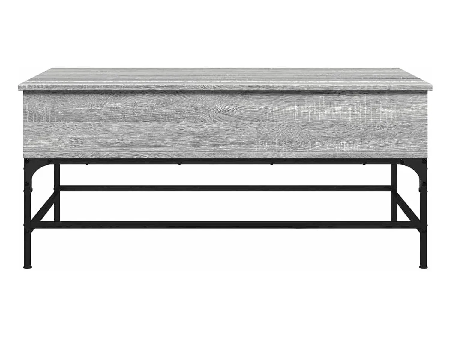 Mesa De Centro| Mesa de centro 100x50x45cm derivados madeira/metal cinza sonoma PT627898 Cinzento