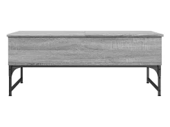 Mesa De Centro|vidaxl Mesa de centro 100x50x40cm deriv. madeira/metal sonoma Cinzento