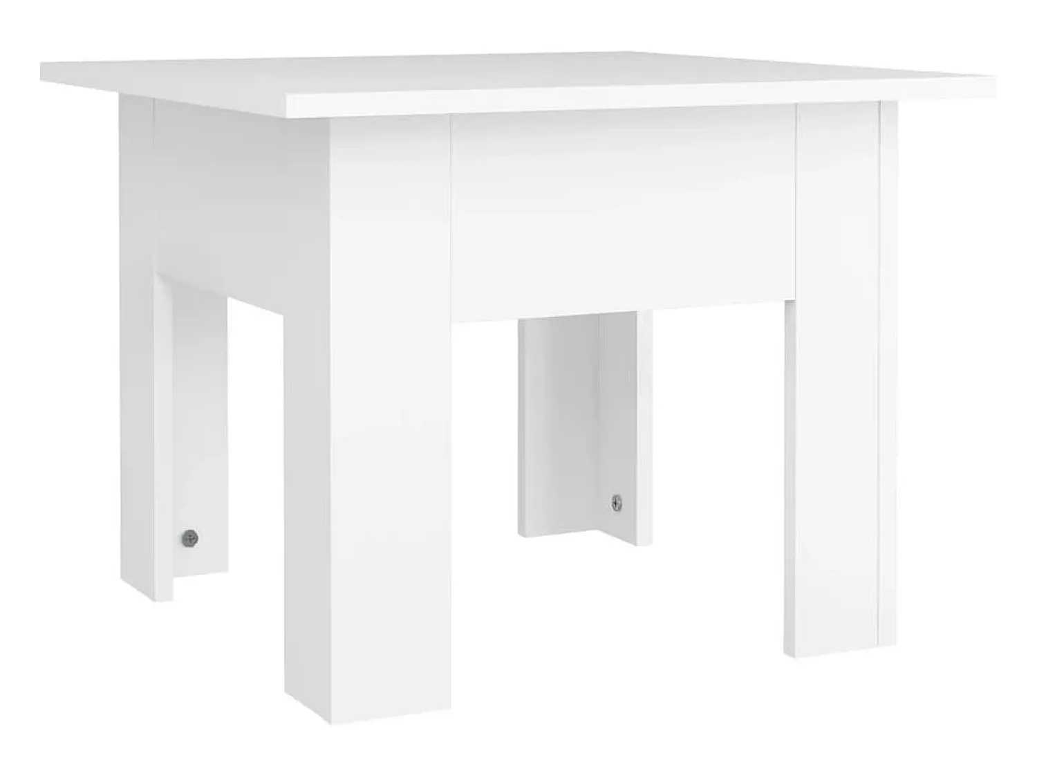 Mesa De Centro*vidaxl Mesa de centro 55x55x42cm derivados de madeira Branco