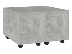 Mesa de centro 60x60x38cm derivados de madeira cimento PT618062^ Mesa De Centro