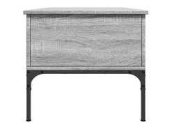 Mesa De Centro*vidaxl Mesa de centro 100x50x45cm derivados madeira/metal cinza sonoma Cinzento