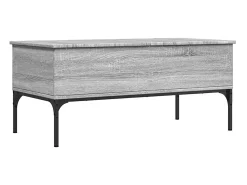 Mesa De Centro*vidaxl Mesa de centro 100x50x45cm derivados madeira/metal cinza sonoma Cinzento