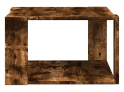 Mesa De Centro*vidaxl Mesa de centro 51,5x51,5x30cm derivados madeira carvalho fumado Castanho