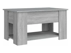 Mesa De Centro*vidaxl Mesa de centro 79x49x41cm derivados de madeira sonoma Cinzento