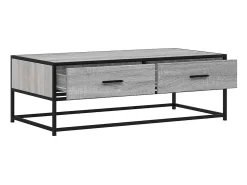 vidaxl Mesa de centro 100x50x35cm deriv. madeira/metal sonoma^ Mesa De Centro