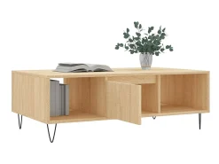 Clearance Mesa de centro 104x60x35cm derivados de madeira carvalho sonoma PT624791 Castanho