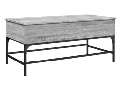 Mesa De Centro|vidaxl Mesa de centro 100x50x45cm derivados madeira/metal cinza sonoma Cinzento