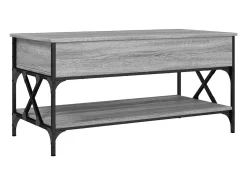 Mesa de centro 100x50x50cm deriv. madeira/metal sonoma PT855695^ Mesa De Centro