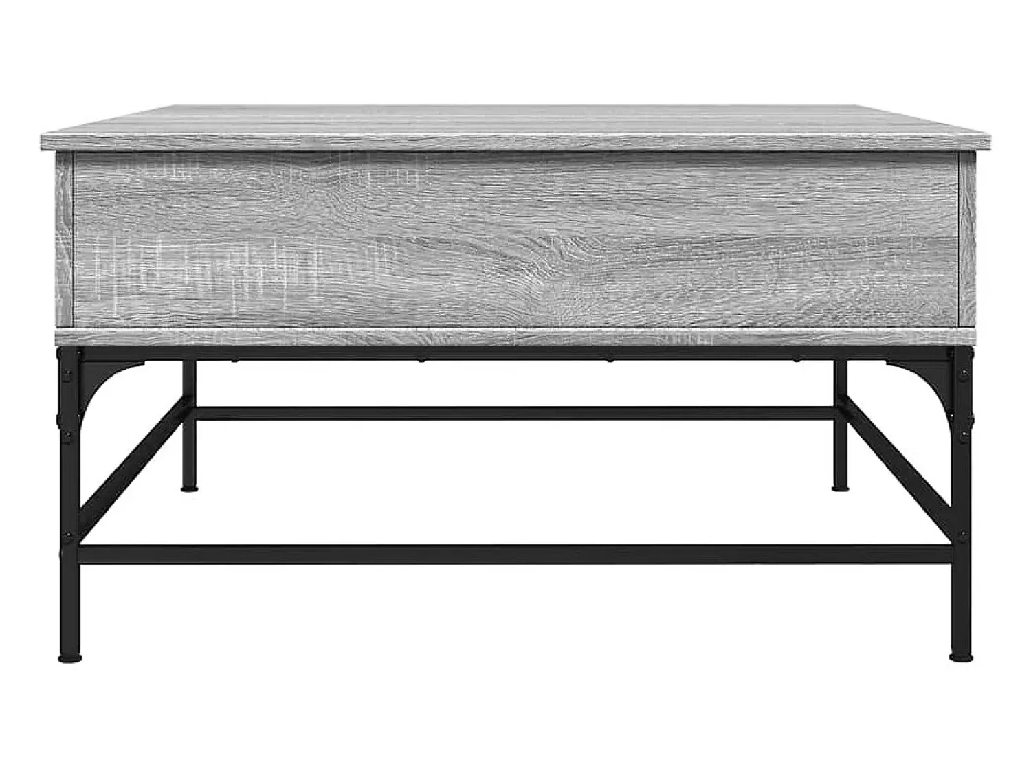 Mesa De Centro*vidaxl Mesa de centro 80x80x45cm deriv. madeira/metal sonoma Cinzento