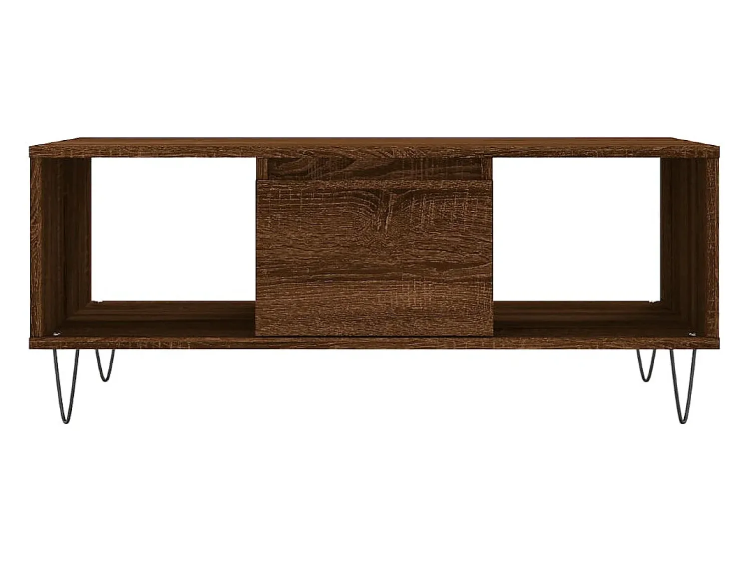 Best vidaxl Mesa de centro 90x50x36,5cm derivados madeira carvalho castanho Natural claro