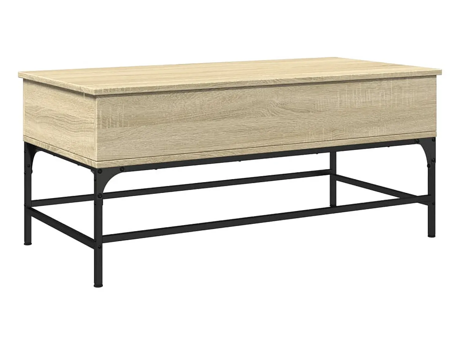 Mesa de centro 100x50x45cm deriv. madeira/metal carvalho sonoma PT262978^ Mesa De Centro