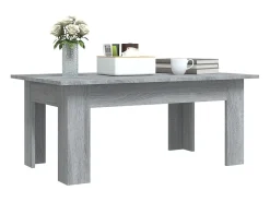Mesa De Centro| Mesa de centro 100x60x42cm derivados de madeira sonoma PT728716 Cinzento
