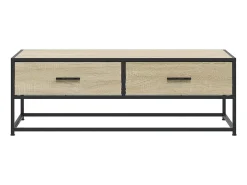 Mesa De Centro*vidaxl Mesa de centro 100x50x35cm deriv. madeira/metal carvalho sonoma Natural claro