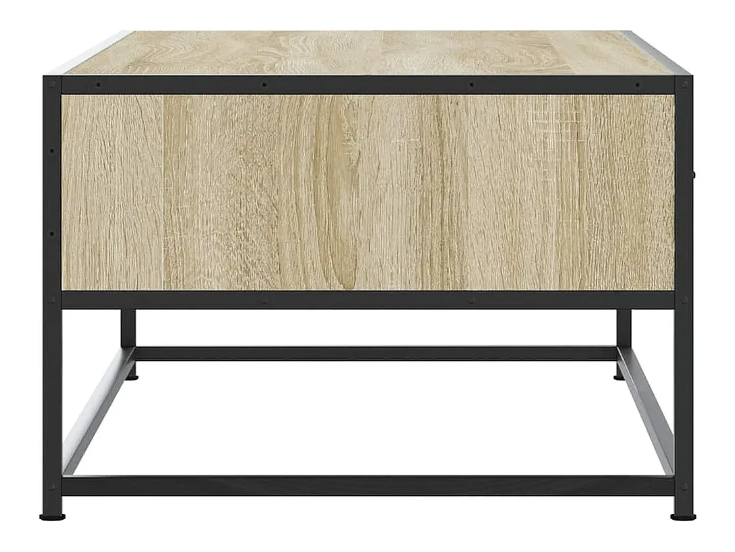 Mesa De Centro*vidaxl Mesa de centro 100x50x35cm deriv. madeira/metal carvalho sonoma Natural claro