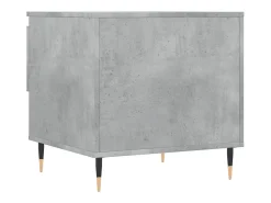 Best vidaxl Mesa de centro 50x46x50cm derivados de madeira cinzento-cimento Cinzento claro