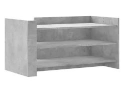 Mesa de centro 100x50x50cm derivados de madeira cinza cimento PT640548^ Mesa De Centro
