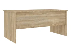 Mesa De Centro| Mesa de centro 102x50,5x46,5cm madeira processada carvalho sonoma PT757546 Castanho