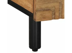 Mesa De Centro|vidaxl Mesa de centro 100x54x40cm madeira de mangueira maciça castanho Natural claro