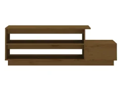 Mesa de centro 120x50x40,5cm madeira pinho maciça mel PT321714^ Mesa De Centro