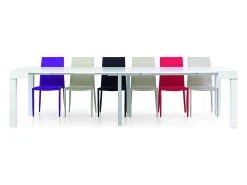 Mesa de consola branca extensível 110x50 cm - 110x300 cm - SORRENTO^ Consola