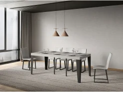 Consola*ITAMOBY Mesa de consola extensível 90x40/300 cm Flame Premium cashmere Cinzento