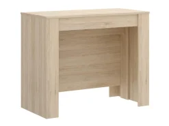 Consola*Vente-unique Mesa de consola extensível para 10 pessoas - 4 extensões - Cor natural clara - ONEGA Natural claro