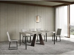 Best ITAMOBY Mesa de consola extensível 90x40/300 cm Diamante cashmere Cinzento