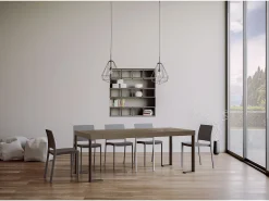 Best ITAMOBY Mesa de console extensível 90x40/300 cm Tecno Premium cinza pomba Taupe