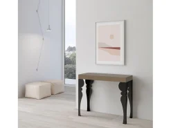 ITAMOBY Mesa de console extensível Paxon Small Premium cinza-pombo 90x40/196 cm^ Consola