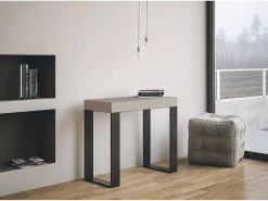 ITAMOBY Mesa de console extensível 90x40/196 cm Tecno Small Premium cashmere^ Consola