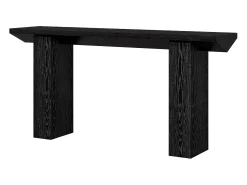 Sale Tribesigns Mesa de Console para Entrada, Mesa de Sofá Longa e Fina Preta de 160cm Preto
