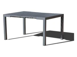 Consola|Concept-Usine Mesa de jardim extensível em alumínio para 2 a 12 pessoas OLAHO - Design moderno e prático Cinzento