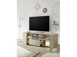 Móvel De Tv| Mesa de TV carvalho LONDON Natural claro