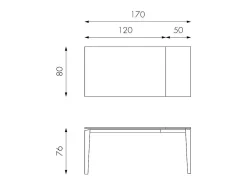 Mesa De Centro* Mesa extensível de 120cm a 170cm moderno Tampo Cerâmico em Vidro Temperado Portoro Amarelo