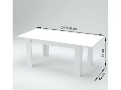Dmora Mesa extensível Nanni, Consola extensível até 10 lugares, Consola extensível 100% Fabricado em Itália, 140/190x90h75 cm, Mármore cinza^ Consola