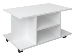 Mesa De Apoio|VCM Mesa lateral & mesa de café Findula Branco A. 40 x L. 80 x P. 40 cm Multicor