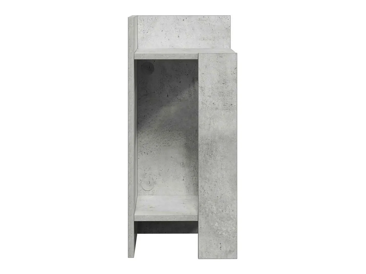 vidaxl Mesa lateral com prateleira 110x50x103 cm cimento^ Mesa De Apoio