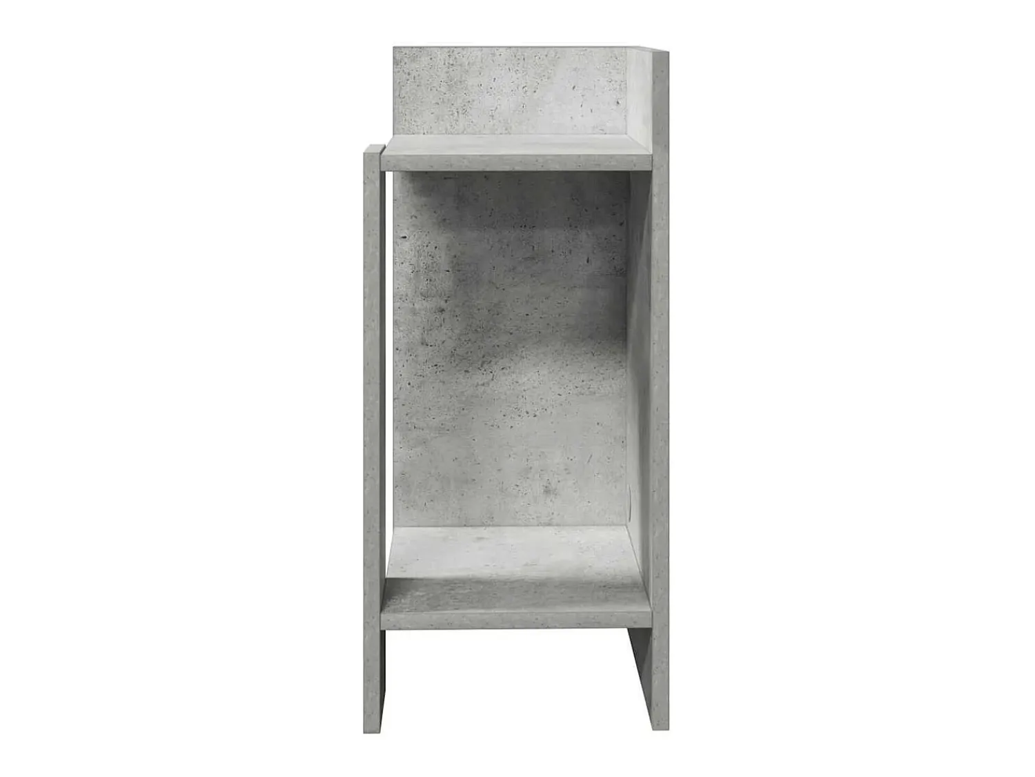 vidaxl Mesa lateral com prateleira 110x50x103 cm cimento^ Mesa De Apoio