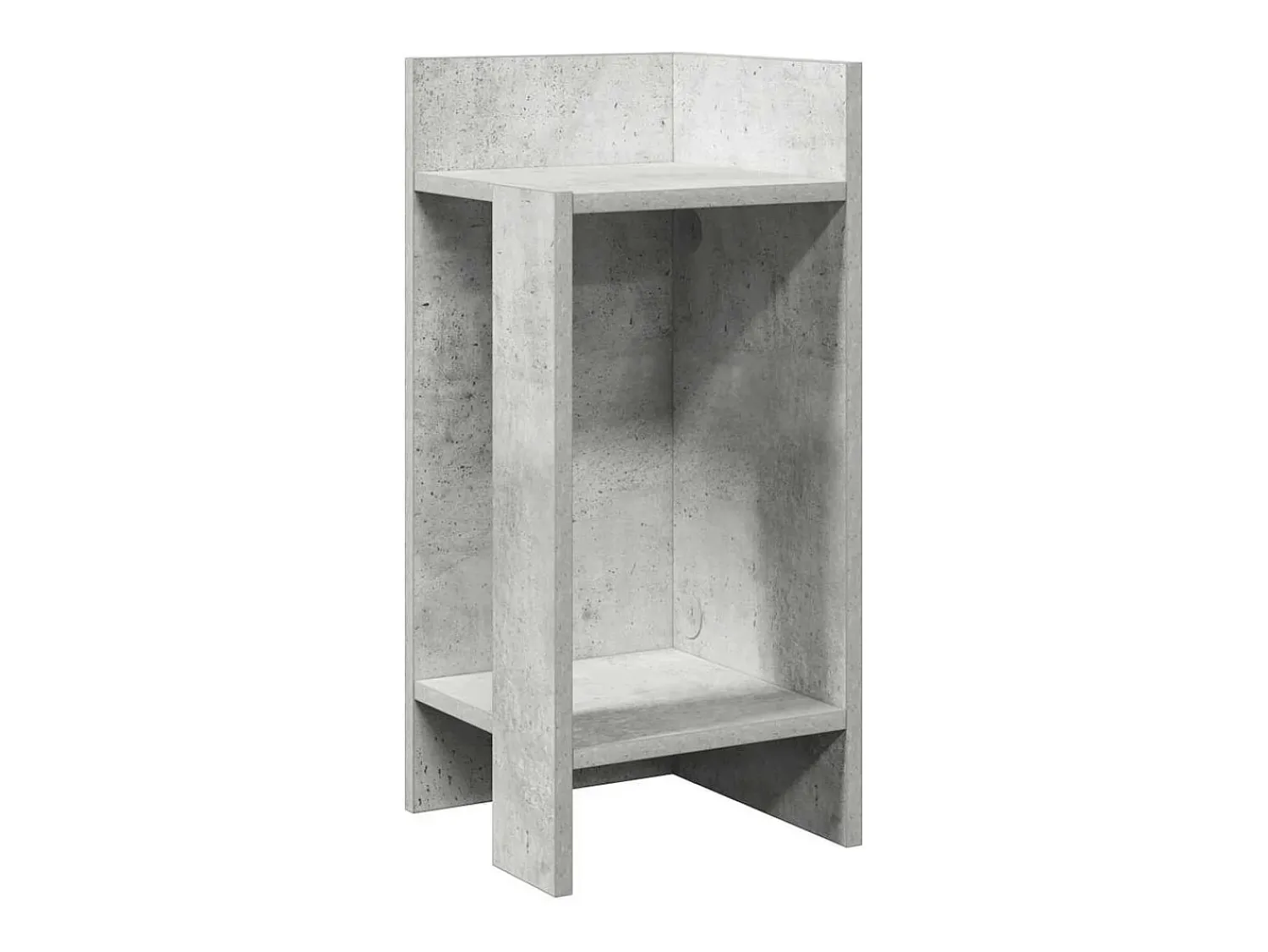 vidaxl Mesa lateral com prateleira 110x50x103 cm cimento^ Mesa De Apoio