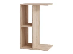 Hot VCM Mesa lateral de madeira | mesa de café lisa | dimensões aprox. A. 63 x L. 40 x P. 30 cm | Mesa de estar | Mesa de centro - Nachto (Sonoma oak (Sägerau)) Multicor