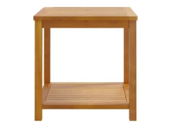 Mesa De Centro* Mesa lateral em madeira de acácia maciça 45x45x45 cm PT722019 Castanho