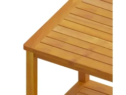 Mesa De Centro* Mesa lateral em madeira de acácia maciça 45x45x45 cm PT722019 Castanho
