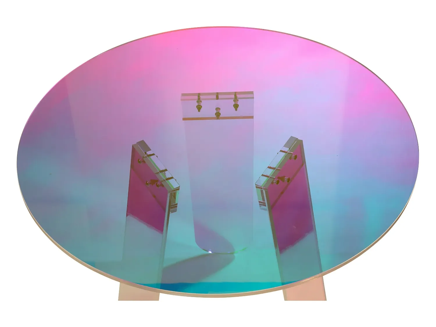 Mesa De Centro* Mesa 45x47x45 cm multicolor modig m75-45 Transparente / Multicor