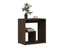 Mesa De Apoio|vidaxl Mesas apoio 2pcs 50x30x50cm derivados madeira carvalho castanho Natural claro