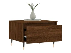 vidaxl Mesas centro 2 pcs 50x46x35 cm deriv. madeira carvalho castanho^ Mesa De Centro