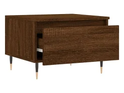 vidaxl Mesas centro 2 pcs 50x46x35 cm deriv. madeira carvalho castanho^ Mesa De Centro